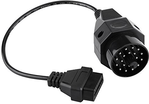 20 Pin OBD1 bis 16 Pin OBD2 Adapterstecker Scanner Kabel 20 Pin OBD2 Adapter Stecker Diagnosekabel Verlängerungskabel Runde Diagnosescanner Adapterkabel für E36 E38 E39 E46 E53 X5 Z3