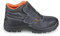 BETA 7245BK 42 - Scarpe alte stringate in pelle idrorepellente con rapido sfilamento e patella di protezione frontale con chiusura a strappo