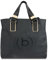 bugatti Lido Damen Shopper Frauen Handtasche Nylon mit RFID Fach, 39 x 17 x 34 cm, Schwarz