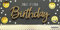 Perleberg Geburtstagskarte Lettering Surprise Smiley - Smile! It's your birthday - 11 x 22 cm