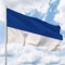 Deitert Hissfahne Quer - Flagge 150x250cm blau-weiß