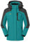 donhobo Damen Winter Fleecejacke Warm Jacke Softshelljacke Atmungsaktiv Outdoor Skijacke Winddichte Wasserdicht Funktionsjacke (Blau, XL)