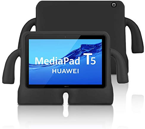 Funda Goma EVA [Huawei MediaPad T5] Antigolpe Tablet Protección Silicona Reforzada | Negro | a Prueba de Golpes Resistente para niños
