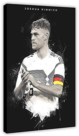 YINGXI Joshua Kimmich Poster Fußball Fußball Kunst Leinwand Wand Schlafzimmer Dekor Bild Sport Landschaft Büros Zimmer Dekor Geschenkrahmen: 40 x 60 cm