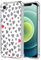MAYCARI Aesthetic Love Heart Phone Case Clear for iPhone 7/8/SE 2020, Funny Design Transparent Shockproof Anti-Scratch Soft Flexible TPU Cover with Air Cushion for iPhone 7/8/SE 2020