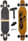 Camber Longboard mit Keramik Kugellager in Flex1 Drop Through Cruiser Freeride Skaten Komplettboard mit T-Tool