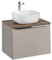 PIASKI Mobile lavabo 60 cm Santa Fe Taupe, sospeso con piano di lavoro, moderno per bagno, colore tortora rovere vintage