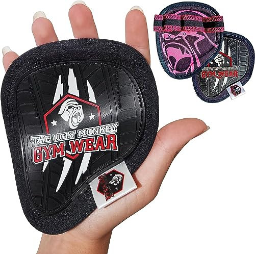 Fitness Handschuhe Damen Grip Pads Fitness Griffpads Krafttraining - Griffpolster Gym Pull up Hantel Neoprene Trainingshandschuhe - Hygienisch Turnhandschuhe Workout Gloves Bodybuilding Kraftsport