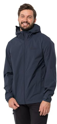 Jack Wolfskin Herren Elsberg 2.5l Jkt M Wetterschutzjacke, Night Blue, S EU