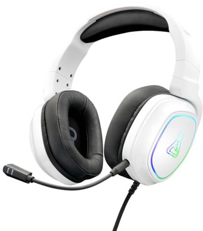 G-Lab Korp Radium Auriculares Gaming RGB Multiplataforma Blancos