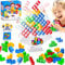 Pipihome Tetris Spiel, 64 Stück Kinder Spiele Tetris Tower Spiel,Tetra Tower Spielen für Kinder, Gesellschaftsspiele ab 4 Jahre, Stapelspiel Tetris Balance Board Erwachsene