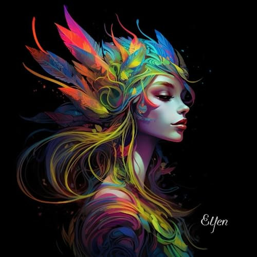 Elfen Fantasy Malbuch für Erwachsene (Fantasy Malbücher)