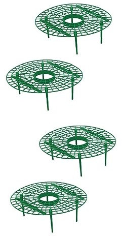 YARNOW 4 Pièces Soutien Aux Plantes Supports De Pergola Berceaux Support d'escalade Cadre Végétal Tomate Escalader