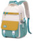 IvyH Schulrucksack Teenager Rucksack Mädchen Jungen, Lässige Daypack groß Wasserdicht für Mädchen 3-9. klasse Schulranzen für die Oberstufe College Reiserucksack, Gelbgrün