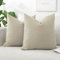Artscope 2er Set Boucle-Kissenbezügen Wurfkissenbezug Moderne Dekokissen Kissenhülle Set Kissen Fall für Sofa Auto Schlafzimmer Zuhause Dekor 40x40cm, Haferflocken