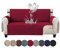 Jaotto Sofabezug 3 Sitzer wasserdichte Sofa Überzug mit Armlehnen Antirutsch Sofaschoner Sofaüberwurf Reversible Gesteppte Couch überzug für Haustiere Katzen Hunde,Weinrot