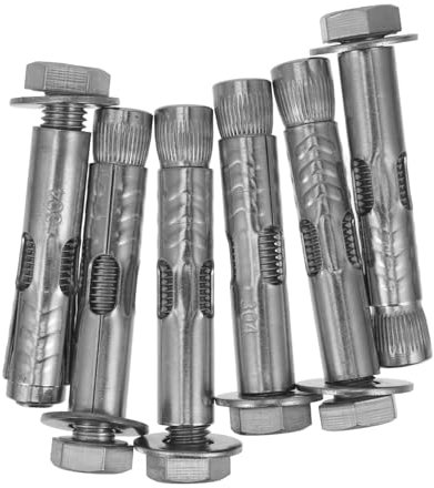 VILLFUL 6 Stück Dehnschrauben-ankerbolzen – Schwerlast – X 80 Mm – Außenmuttern – und Konstruktion