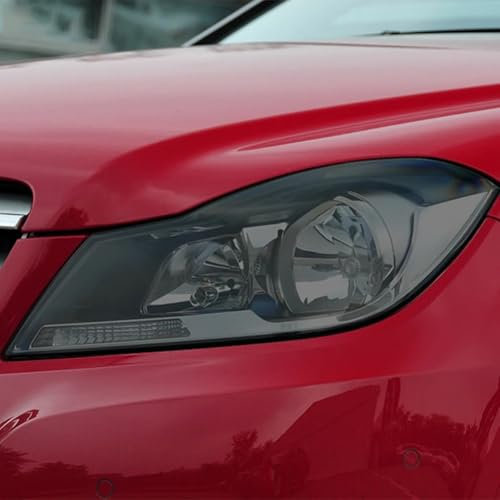 Autoscheinwerfer Tönung Schwarze Schutzfolie Transparenter TPU-Aufkleber, Für Mercedes Benz C-Klasse W204 C63 AMG 2011-2014 Zubehör