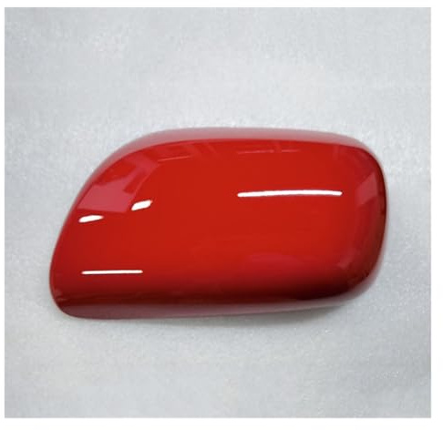 Auto Spiegelkappen Für Toyota Für Yaris 2006-2011 Rückspiegel Abdeckung Reverse Spiegel Shell Spiegel Fall Gehäuse Abdeckungen Seitenspiegel(Red Left)