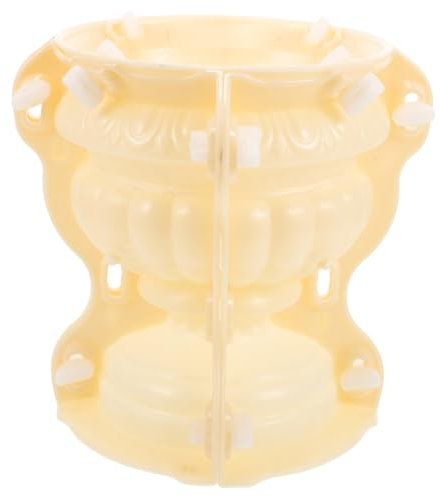 Didiseaon Moule pour pot de fleur en ciment béton Pot à fleurs planteur jardiniere plastique pot de fleur plastique moule pour pot de plantes décoratives moule bricolage pot de fleur blanche