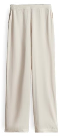 OPUS Damen Wide Leg Pants | Schlupfhose MAROU TRAVEL aus leichtem Viskose Twill Natural Glaze, 36