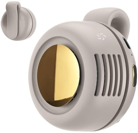 brooksnaji Ventilatore A Clip - Ventilatore Senza Pale Ricaricabile USB Portatile - Ventilatore Portatile Senza Pale con Clip per Dormitorio, Spiaggia, Asilo, Palestra, Viaggi, e Campeggio