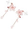 Healeved 1 Paio Di Orecchini A Forma Di Fiore Di Ciliegio Orecchini Da Donna Orecchini A Goccia Con Olio Di Fiori Di Ciliegio Orecchini Pendenti Orecchini In Argento Sterling