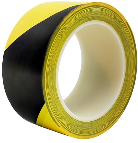 Vigil Floor Marking Tape - Yellow & Black (Hazard) - 33M x 50MM