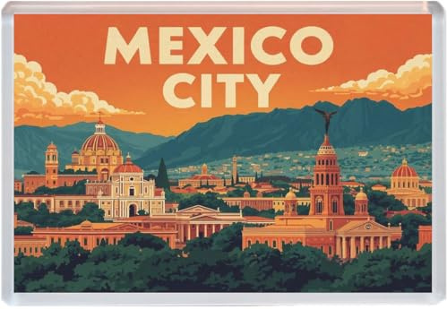 Mexico City - Jumbo Artistic Fridge Magnet 96 x 67mm BBSFHM3017
