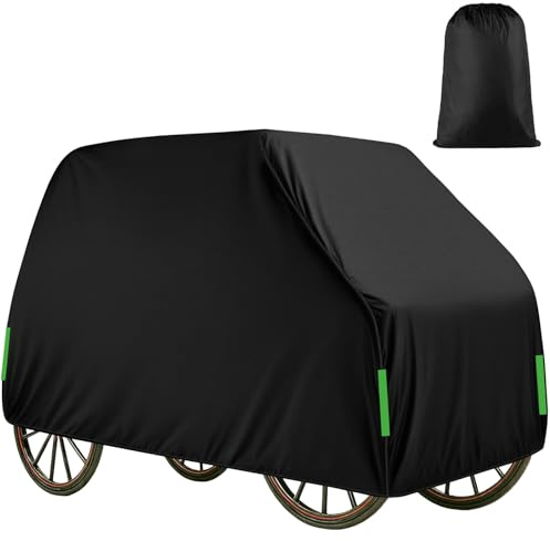CISSIYOG Cubierta para Remolque de Caballos, 420D Oxford Resistente | con correa resistente al viento y rayas reflectantes, cubierta protectora para nieve, lluvia, polvo, protección UV,protección