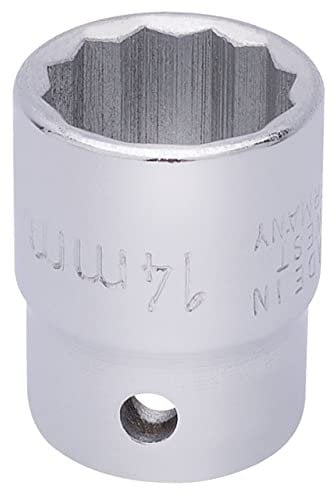 Draper 25903 Elora Bi-Hexagon Socket, 3/8 Square Drive, 14mm