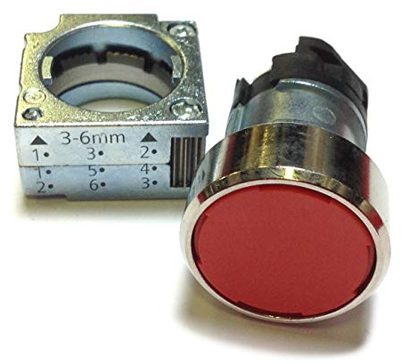 Siemens Signum – Taster galvanisiert rot mit Halterung