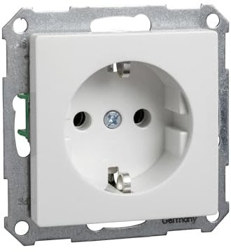 Elso 265054 Steckdoseneinsatz ohne Kralle Steckklemmen Joy, reinweiß