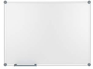 Whiteboard 2000 MAULpro, magnetische Wandtafelmit Stiftablage, trocken abwischbar (90 x 120 cm)