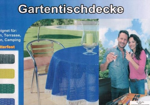 Gartentischdecke Tischdecke Antirutschmatte Decke 110x140 cm, Farbe:Gelb