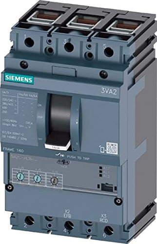 Siemens sentron-3va – Schalter Größe 160 ENERGIE männlich 55 kA 3-polig etu320 100 A Borne