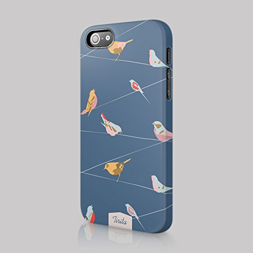 Tirita Phone Case Compatible with iPhone 5 / 5s / SE 2016 Hard Cover Animals Print Cute Fashion Birds