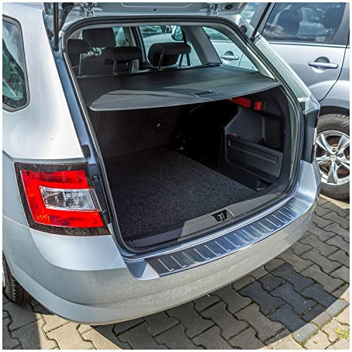 tuning-art Ladekantenschutz passend für Skoda Fabia 3 Kombi 2014-2018 | V2A Edelstahl Passgenau Abkantung Rostfrei Spezialklebeband Reinigungstuch Montageanleitung