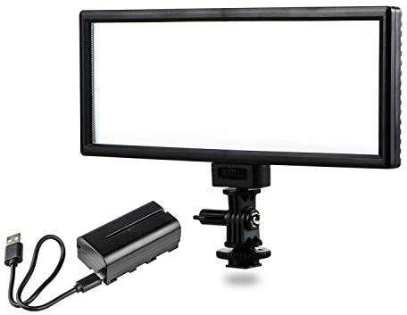 VILTROX L132T 5600K / 3300K LED Light Panel Dimmable Video Light Kit for DSLR Camera Für Live-Streaming, Studios, YouTube, Tiktok(Enthält eine Batterie)