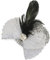 KarnevalsTeufel Fascinator Gala, sortierte Farben, Fascinator, Minihut, Karneval, Accessoire (Silber)