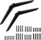 Rimous TV Stand Legs for TCL Roku TV - Compatible with 28in to 65in TCL Roku TV - Black - Tabletop Mount - Fixed - Easy to Install