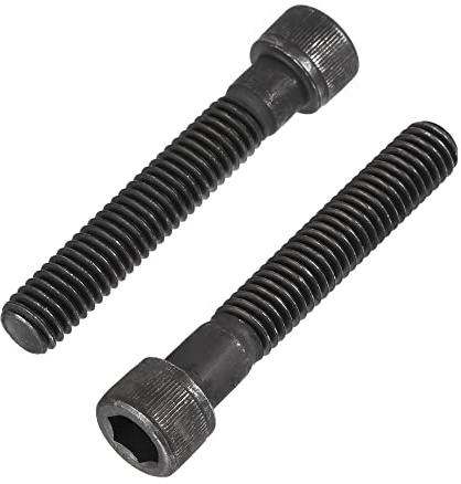 sourcing map 3/8-16x2-1/4 Hexagonal Douille Tête Capuchon Vis Boulons 12,9 Grade Alliage Acier 5 pièces
