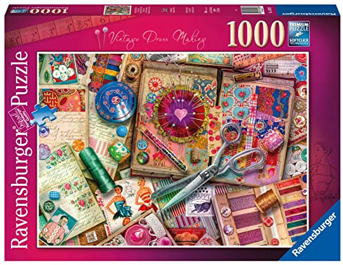 Ravensburger Puzzle 16928 - Aimee Stewart Vintage Dressmaking - 1000 Teile Puzzle für Kinder und Erwachsene ab 14 Jahren