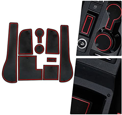 BIBIBO Gummimatten Antirutschmatten kompatibel mit VW Golf 7 7.5 R GTD GTI GTE 2014-2020, Gummi-Automatten, Auto Matten Zubehör, Anti-Rutsch-Matte, Aufbewahrungsbox rutschfeste Matten