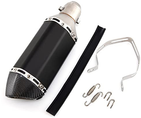 36mm 51mm Motorrad Auspuff Schalldämpfer Rohr Universal Auspuff Slip auf Schalldämpfer Kompatibel mit ATV Dirt Bike Street Bike Roller