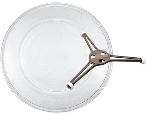 Piatto Girevole In Vetro Per Forni A Microonde 24,5 cm Piatto Universale In Vetro Con Accoppiatore E Anello Girevole / Profilo Piatto Supporto Per Vassoio A Forma Di Triangolo, Set Di Ricambio ( Color