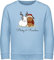 Sweater Kinder Sweatshirt Jungen Mädchen Pullover - für Name - Weihnachtliche Meerschweinchen - Wunschtext - 152 (12/13 Jahre) - Hellblau - Hoody personalisiertes meerschwein nur Weihnachts
