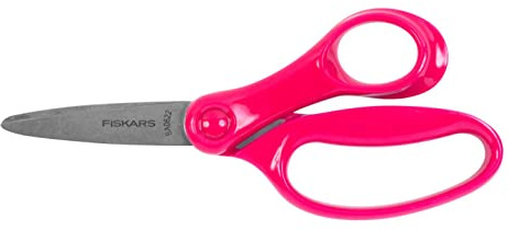 Fiskars Children's Scissors | For Big Children Aged 8-11 Years Right Handed Length 15 cm, Pink, 1067851