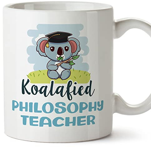 Mugffins Tassen/Becher mit Spruch für PHILOSOPHIELEHRER - Auf Englisch - Koalafied - 11 oz / 330 ml - originelles und lustiges Geschenk Mitarbeiter
