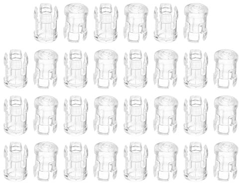 PATIKIL 3mm 30 Stück Klar Leuchtdiode Halteklammer LED Lampe Steckdose Glühbirne Kappe Schutzhülle für Lünette Montage Paneel Display Durchsichtig